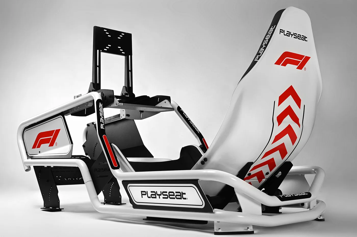 Playseat Formula Intelligence F1 Edition racecockpit in wit met rode F1-accenten